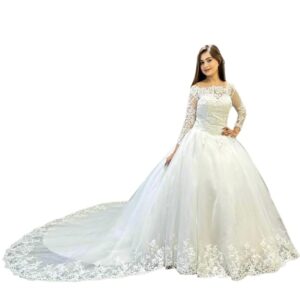 Layered Catholic Bridal Dress – Modest & Full Skirt