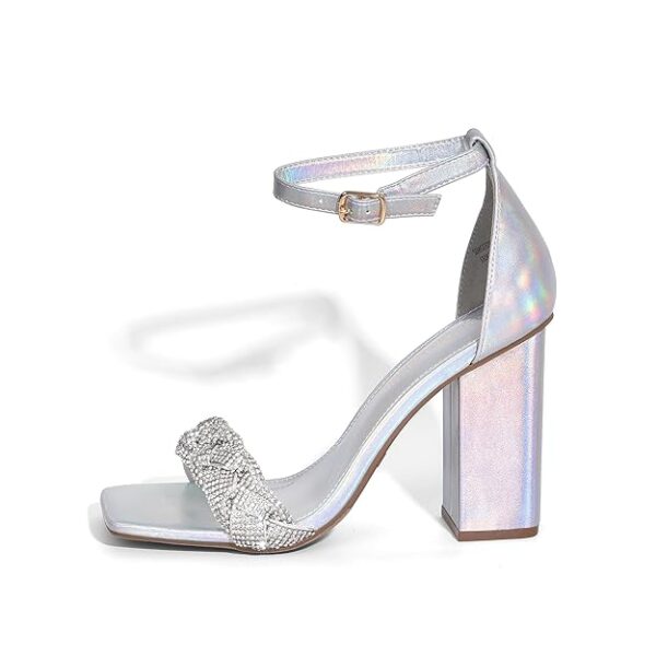 Women's Ankle-Strap Block Heel Party Shoes - Image 2